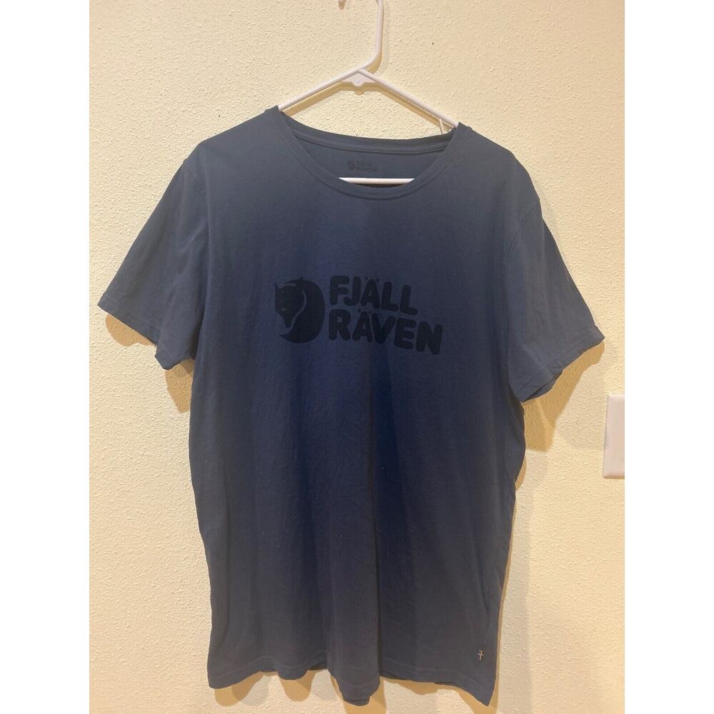Fjall Raven Shirt Mens XL Short Sleeve Crew Neck Lightweight Outdoors Blue